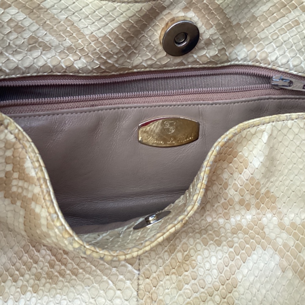 Finesse La Model Snakeskin Python Bag - image 8